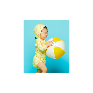 Babyan - Baby Rashguard & Hat & Diaper Pants 3P Set (Creamy)