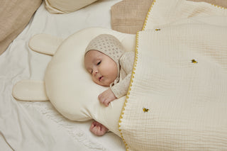 Canco - Sleepy Bunny Baby Pillow + Swaddle Set