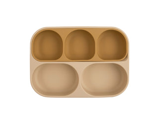 DonoDono - All-in-One Bento Box Set (3p) - Suction Plate + Divider + Cover Puppy Beige